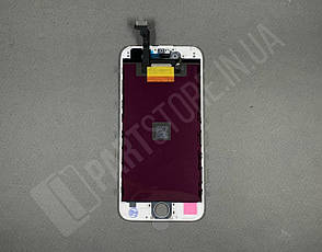 Дисплей iPhone 6 White (4.7 in) Original 100% з рамкою (відновлене скло), фото 2