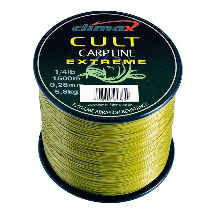Леска CLIMAX CULT Carp Extreme Line 0,30mm 7,2kg mattolive 1/4 lbs (1330m)