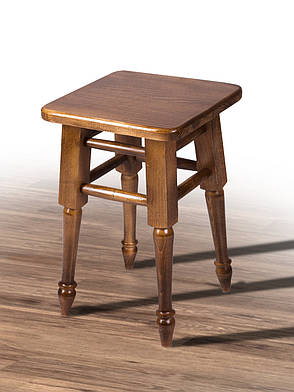 Стілець кухонний дерев'яний з витонченою ногою Смарт Мікс меблі, колір горіх, фото 2