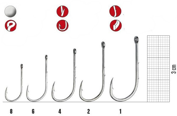 Гачок GAMAKATSU LS-5213N N/L № 04 12шт, фото 1