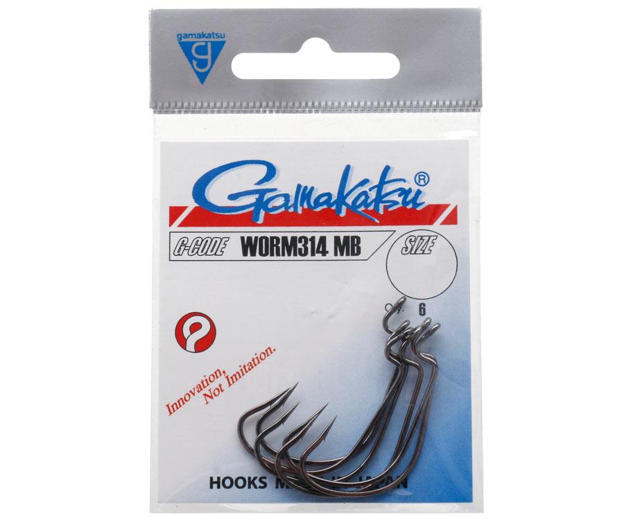 Крючок GAMAKATSU WORM 314MB №01, 6шт, фото 1
