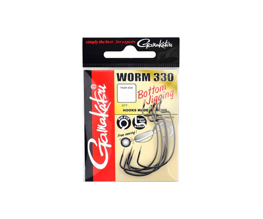 Крючок GAMAKATSU WORM 330 Bottom Jigging №1/0, 6шт, фото 1