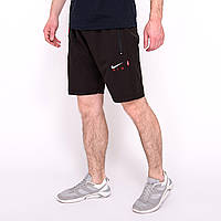 Чоловічі спортивні шорти Nike, чорного кольору (плащівка).
