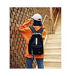 Рюкзак великий BE YOUR STYLE чоловічий жіночий дитячий шкільний портфель чорний з білим, фото 3