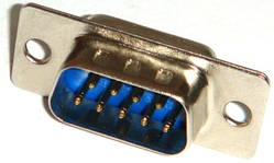 Роз'єм D-SUB (subminiature) 9pin DB9-M (тато)