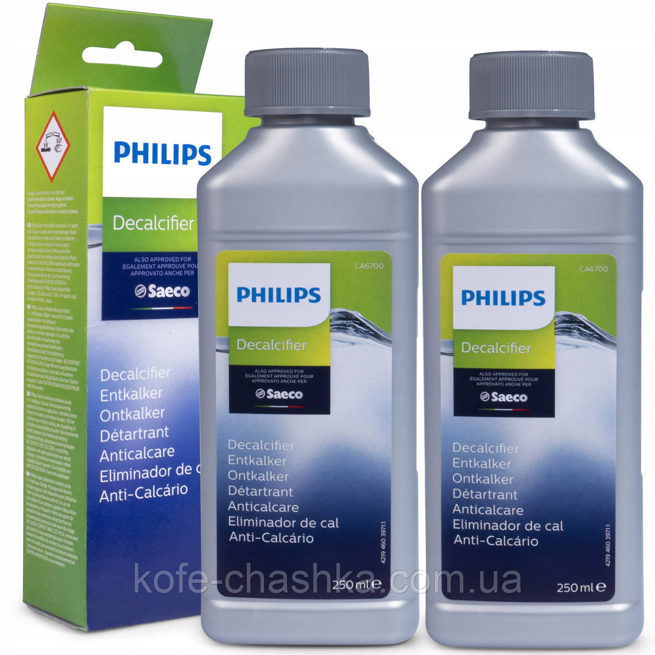 Засіб від накипу для кавоварок Philips Decalcifier CA6700/10 (500 мл) (Рідина для видалення накипу Philips)