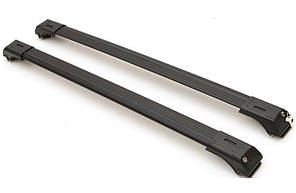 Багажник на рейлінги з замком чорний Erkul