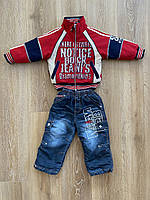 Костюм зимовий Б/К для хлопчика на 4 роки, куртка та джинси на синтепоні
