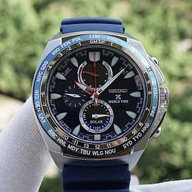 Seiko SSC489P1 Solar Chronograph World Time Sapphire