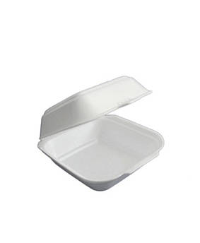 Ланчбокс під бургер зі спіненого полістиролу білий, 250 шт./пач.