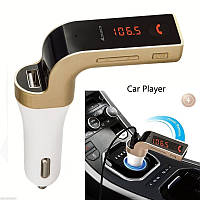 FM Модулятор Трансмітер для авто з Bluetooth MP3 AUX передавач NBZ Car G7 Gold