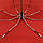 Жіноча складна парасоля-автомат з однотонним куполом від Flagman-The Best, червоний, 0517-1, фото 5