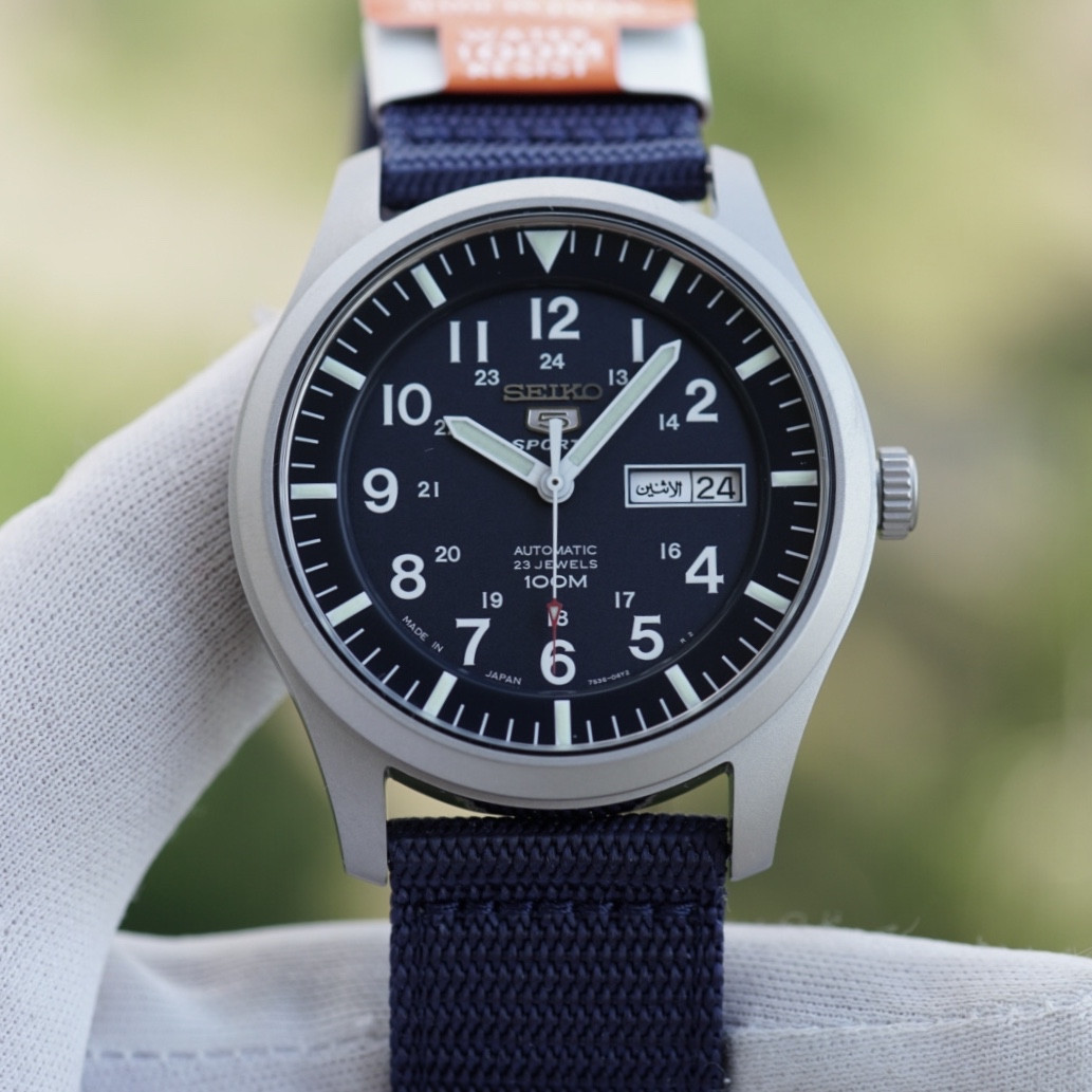 Часы Seiko 5 SNZG11K1 Military Automatic Blue Dial