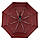 Жіноча складна парасоля-автомат з однотонним куполом від Flagman-The Best, бордовий, 0517-5, фото 4