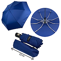 Жіноча складна парасоля-автомат з однотонним куполом від Flagman-The Best, синій, 0517-8