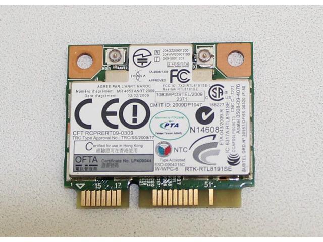 Wi-fi модуль HalfSize Mini pcie Для Lenovo HalfSize Mini pcie Realtek RTL8191SE (43Y6553) b,g,n 150Mbps