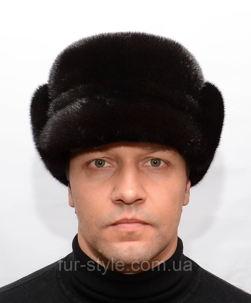 Норковая мужская шапка на жесткой основе "Финка" - фото 1 - id-p347545052
