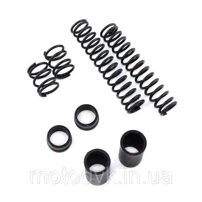 Ремонтний комплект передньої вилки на скутер Suzuki AD-50 (4 пружини та 4 втулки)