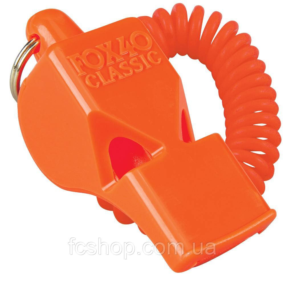 Свисток FOX 40 Classic Whistle Safety 9935-0300, Жовтогарячий, Розмір (EU) — 1SIZE