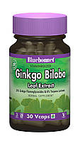 Экстракт Листьев Гинкго Билоба, Ginkgo Biloba Leaf Extract, Bluebonnet Nutrition, 30 гелевых капсул