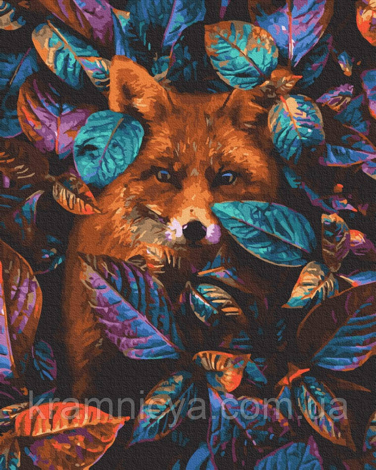 Картина за номерами Лисиця, Rainbow Art (GX34615) 40х50 см., фото 1