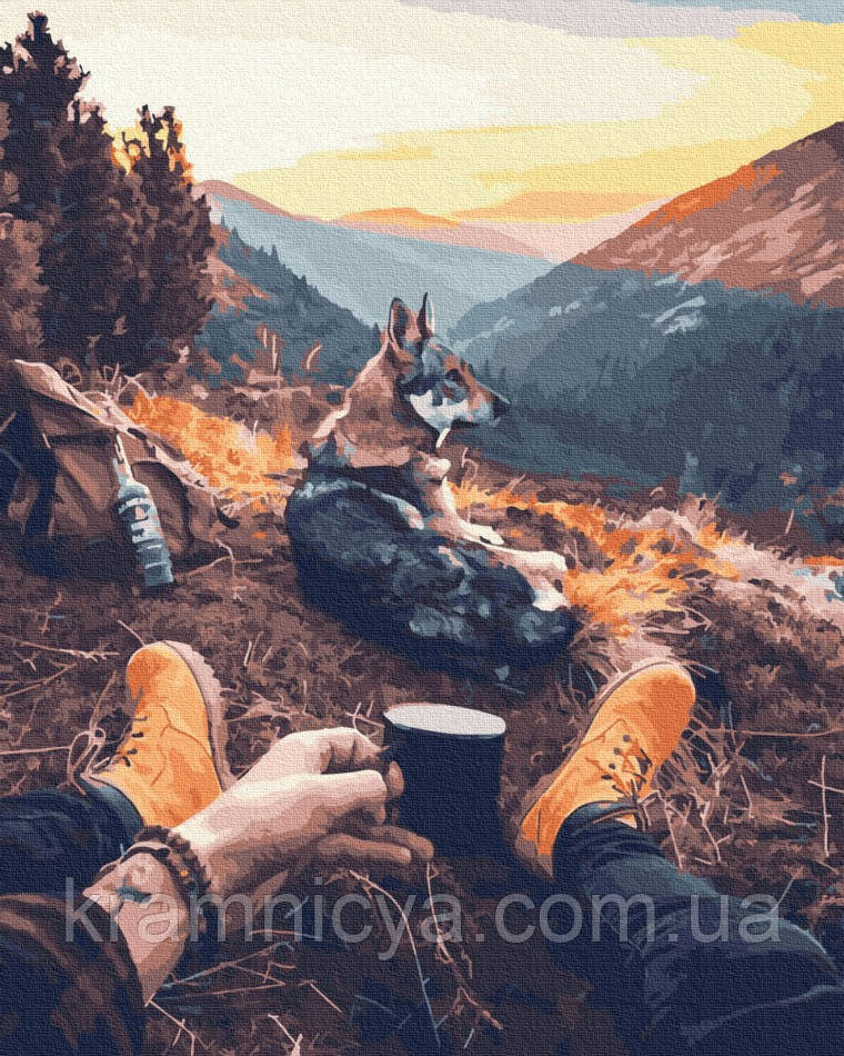 Картина за номерами На привалі, Rainbow Art (GX29684) 40х50 см., фото 1