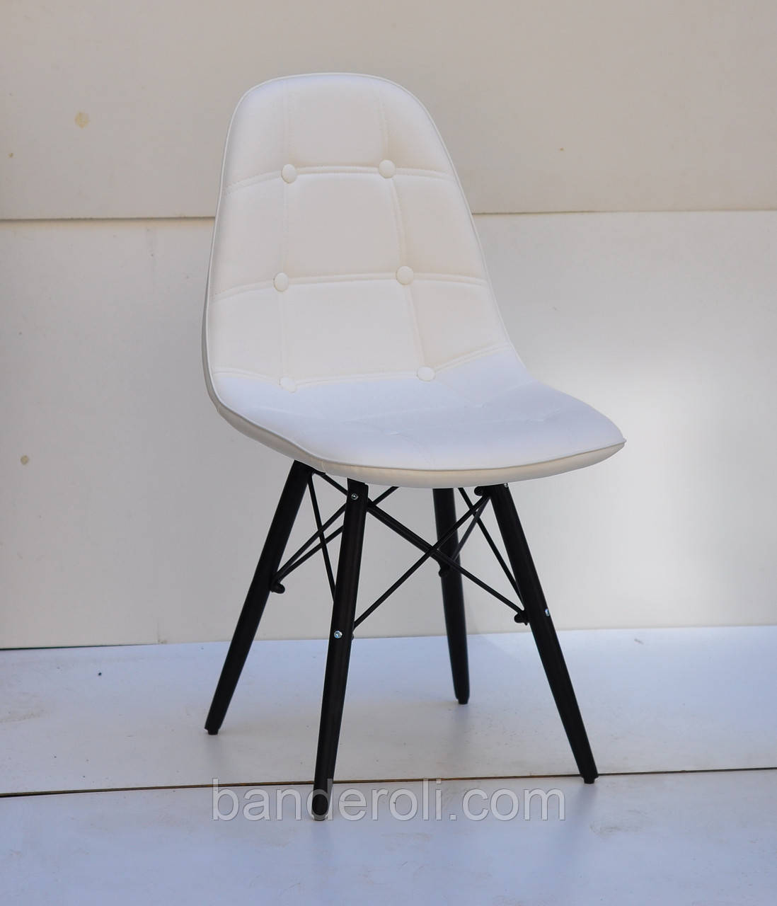 Стілець ALEX - BK ЕК білий, фото 1