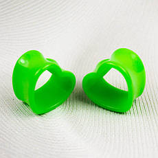 Тунель акриловий Серце зелений, фото 3