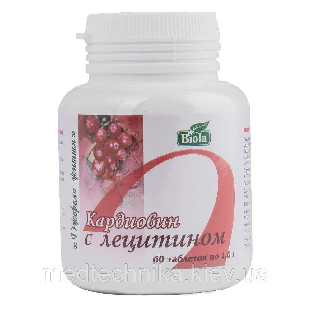 Кардіовін з лецитином, 60 таблеток, Biola, фото 1