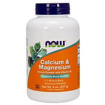 Кальцій магній NOW Calcium Magnesium 227 г, фото 2