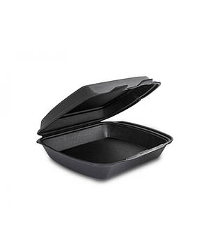Ланчбокс MB-1 для комплексних обідів чорний 150 шт/уп