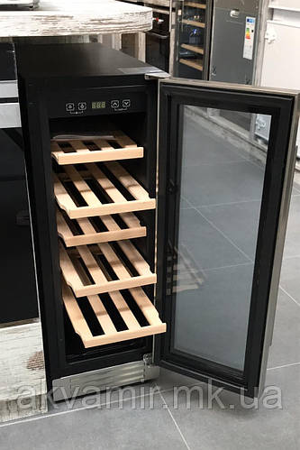 Купить Винный шкаф узкий (30 см) Fabiano FWC 295 INOX (нерж. сталь) под ...