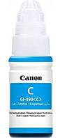 Чорнило Canon GI-490 (PIXMA G1400/G2400/G3400)  Cyan  70мл  (0664C001) (код 84764)