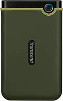 Зовнішній жорсткий диск USB 3.0 1TB 2.5" Transcend StoreJet 25M3 Military Green (Micro-B) (код 100782)