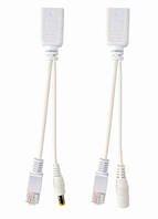 Перехідник адаптерних кабелів UTP PoE Cablexpert PP12-POE-0.15M-W 0.15 м телекомунікаційний (код 110351)