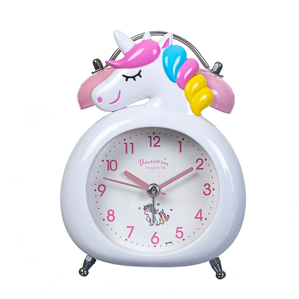 Дитячий годинник будильник Lefard Єдиноріг 14х10х6 см 12008-006-A