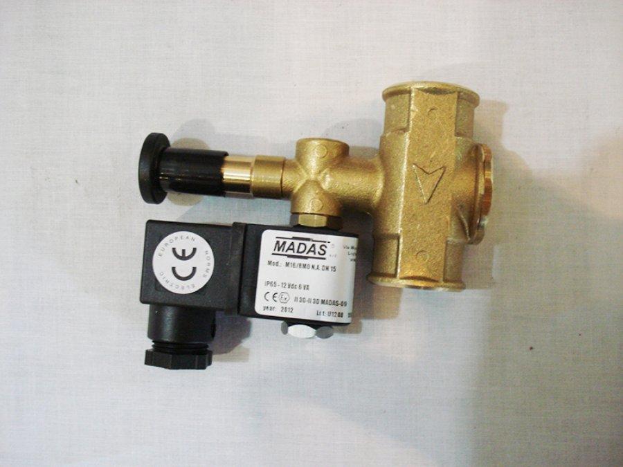 Клапан електромагнітний для газу КЕІ (відсікач) Madas 15 12 Вт 6 барів