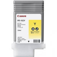 Картридж Canon PFI-102Y (iPF500/600/610/700/710/720) Yellow 130мл (0898B001) (код 51922)