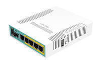 Маршрутизатор MikroTik RB960PGS ("hEX PoE", 1x SFP, 5xGLAN, PoE in/4*out, CPU 800MHz, 128MB RAM, USB port,