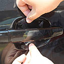 Універсальна Невидима Захисна плівка під ручки авто, захисна вінілова плівка комплект 4 штуки, фото 4