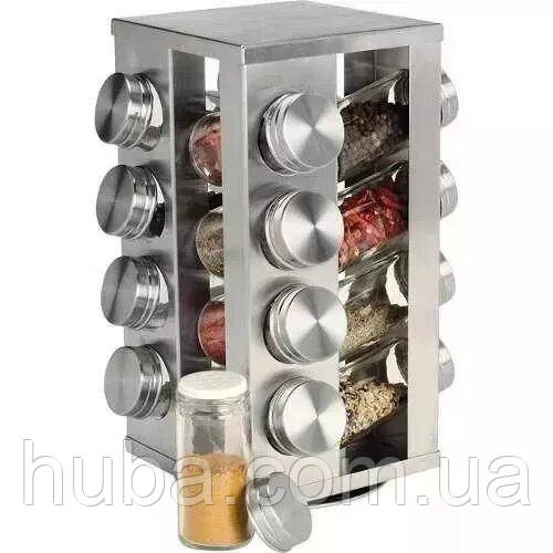 Набір для зберігання спецій обертовий Spice Carousel 1212-16А, 16 шт.