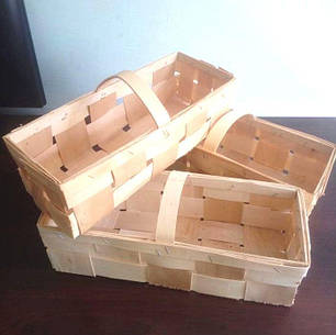 Тара для збору ягід з шпону, фото 1