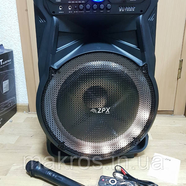 Аккумуляторная акустика с микрофоном ZPX ZX 7772 Аккумуляторная акустика с микрофоном ZPX ZX 7772