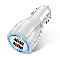 Автомобильное зарядное устройство Quick Charge 3.1 USB 2 port WE43124 Белый