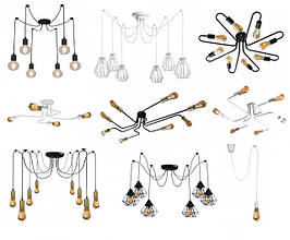 Люстри в стилі лофт