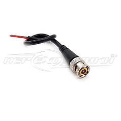 Штекер BNC на дроті (чорний)
