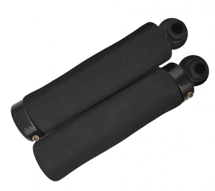 Гріпси велосипедні TUOTO BT-004 BLK 1Lock, довжина 130 мм, фото 1