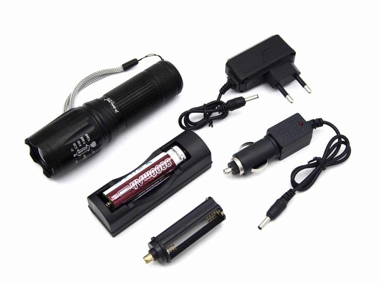 Ручний ліхтар Police BL-200, P50 LED, Li-ion 1х18650 або 3хAAA, фото 1