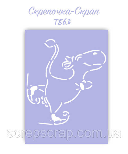 Трафарет для пряников бычок