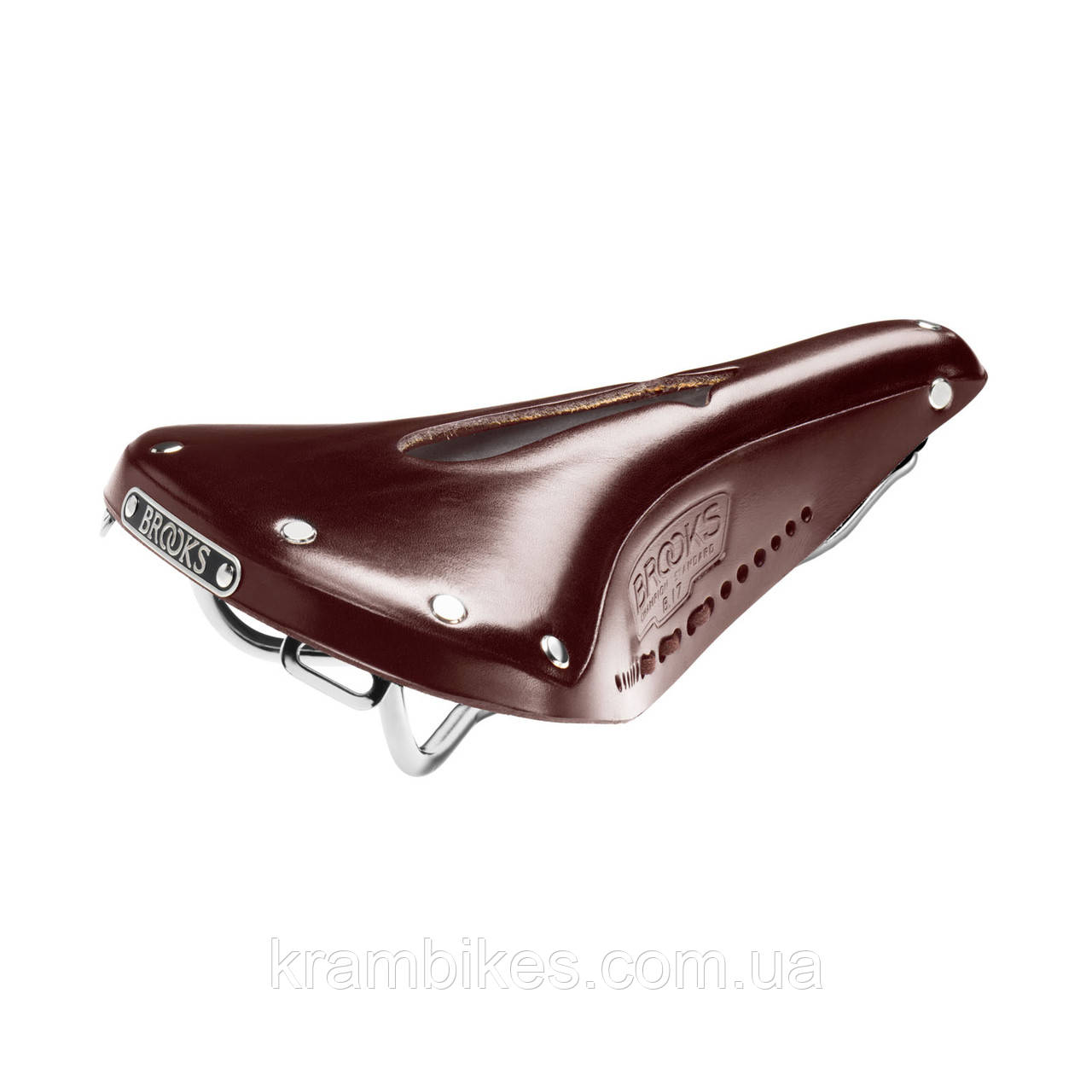 Сідло велосипедне BROOKS  B17 CARVED Коричневе шкіряне